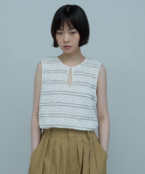 leimn(レイムン)の「レース2WAYタンク(タンクトップ・レディース・ホワイト・FREE)」の11枚目の写真