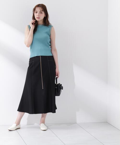PROPORTION BODY DRESSING(プロポーションボディドレッシング)の「【中川紅葉さん着用】【小さめサイズあり】フロントジップマーメイドスカート / 1216220600(スカート・レディース・ブラウン/ネイビー/ブラック・SMALL/PSS/P/S/MEDIUM)」の2枚目の写真