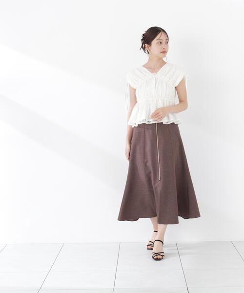 PROPORTION BODY DRESSING(プロポーションボディドレッシング)の「【中川紅葉さん着用】【小さめサイズあり】フロントジップマーメイドスカート / 1216220600(スカート・レディース・ブラウン/ネイビー/ブラック・SMALL/PSS/P/S/MEDIUM)」の12枚目の写真