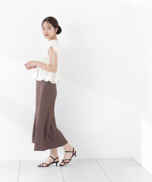 PROPORTION BODY DRESSING(プロポーションボディドレッシング)の「【中川紅葉さん着用】【小さめサイズあり】フロントジップマーメイドスカート / 1216220600(スカート・レディース・ブラウン/ネイビー/ブラック・SMALL/PSS/P/S/MEDIUM)」の13枚目の写真