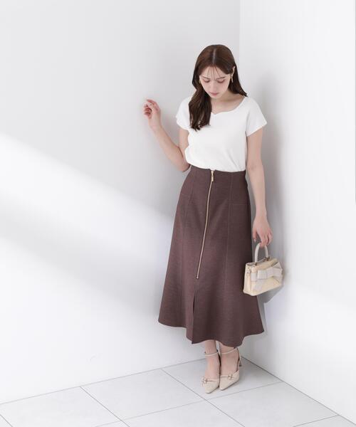 PROPORTION BODY DRESSING(プロポーションボディドレッシング)の「【中川紅葉さん着用】【小さめサイズあり】フロントジップマーメイドスカート / 1216220600(スカート・レディース・ブラウン/ネイビー/ブラック・SMALL/PSS/P/S/MEDIUM)」の15枚目の写真