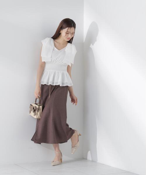 PROPORTION BODY DRESSING(プロポーションボディドレッシング)の「【中川紅葉さん着用】【小さめサイズあり】フロントジップマーメイドスカート / 1216220600(スカート・レディース・ブラウン/ネイビー/ブラック・SMALL/PSS/P/S/MEDIUM)」の18枚目の写真