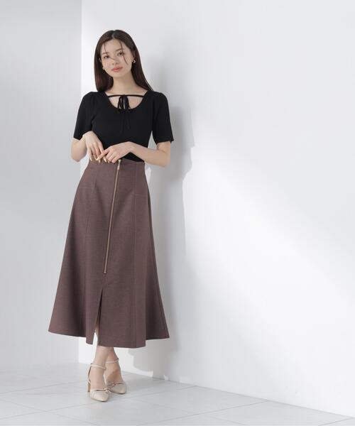 PROPORTION BODY DRESSING(プロポーションボディドレッシング)の「【中川紅葉さん着用】【小さめサイズあり】フロントジップマーメイドスカート / 1216220600(スカート・レディース・ブラウン/ネイビー/ブラック・SMALL/PSS/P/S/MEDIUM)」の19枚目の写真