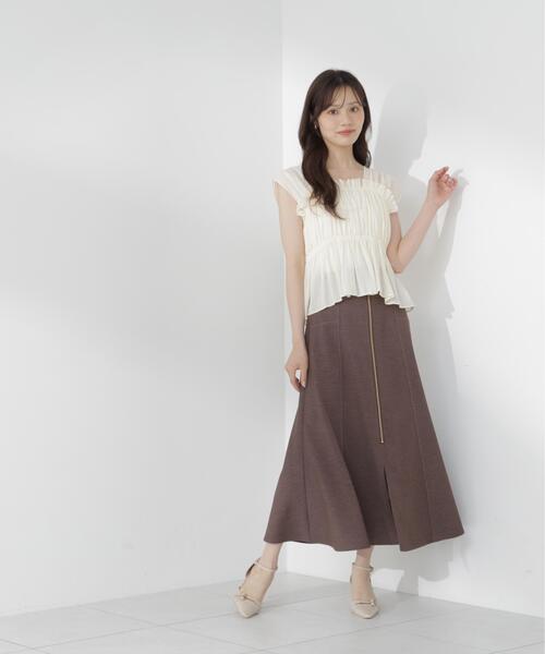 PROPORTION BODY DRESSING(プロポーションボディドレッシング)の「【中川紅葉さん着用】【小さめサイズあり】フロントジップマーメイドスカート / 1216220600(スカート・レディース・ブラウン/ネイビー/ブラック・SMALL/PSS/P/S/MEDIUM)」の20枚目の写真