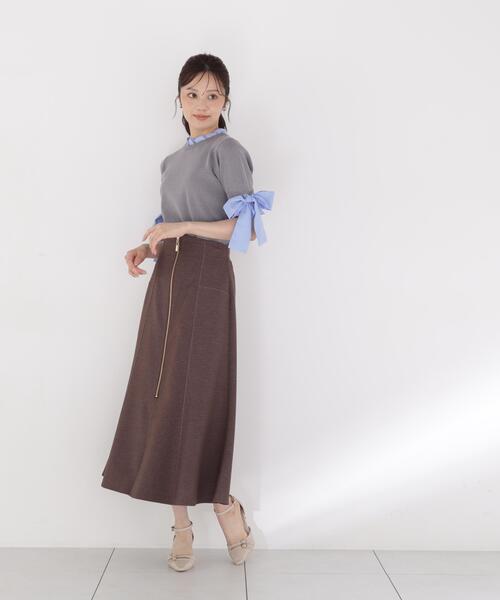 PROPORTION BODY DRESSING(プロポーションボディドレッシング)の「【中川紅葉さん着用】【小さめサイズあり】フロントジップマーメイドスカート / 1216220600(スカート・レディース・ブラウン/ネイビー/ブラック・SMALL/PSS/P/S/MEDIUM)」の21枚目の写真