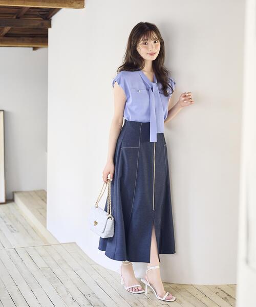 PROPORTION BODY DRESSING(プロポーションボディドレッシング)の「【中川紅葉さん着用】【小さめサイズあり】フロントジップマーメイドスカート / 1216220600(スカート・レディース・ブラウン/ネイビー/ブラック・SMALL/PSS/P/S/MEDIUM)」の21枚目の写真