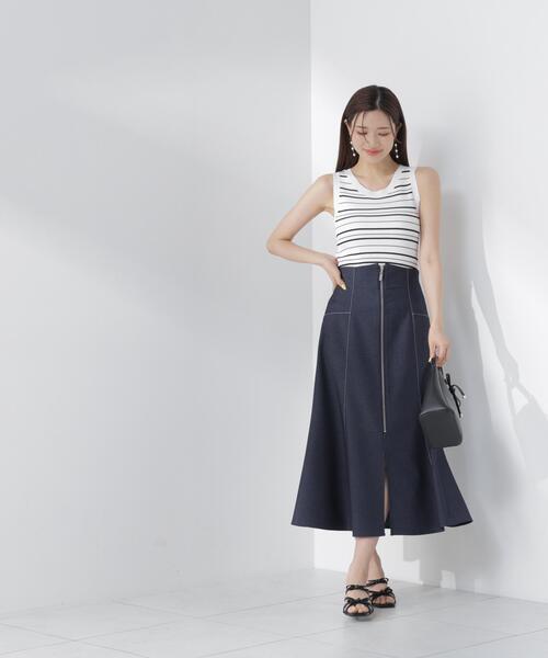PROPORTION BODY DRESSING(プロポーションボディドレッシング)の「【中川紅葉さん着用】【小さめサイズあり】フロントジップマーメイドスカート / 1216220600(スカート・レディース・ブラウン/ネイビー/ブラック・SMALL/PSS/P/S/MEDIUM)」の22枚目の写真