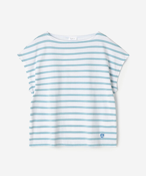 ORCIVAL（オーシバル）の「ORCIVAL | コットンレジェ ボートネック フレンチスリーブプルオーバー WOMEN（Tシャツ/カットソー・レディース・ブルー系その他2/レッド系その他/グレー系その他2・1）」の3枚目の写真