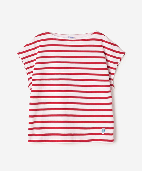 ORCIVAL（オーシバル）の「ORCIVAL | コットンレジェ ボートネック フレンチスリーブプルオーバー WOMEN（Tシャツ/カットソー・レディース・ブルー系その他2/レッド系その他/グレー系その他2・1）」の5枚目の写真