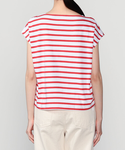 ORCIVAL（オーシバル）の「ORCIVAL | コットンレジェ ボートネック フレンチスリーブプルオーバー WOMEN（Tシャツ/カットソー・レディース・ブルー系その他2/レッド系その他/グレー系その他2・1）」の13枚目の写真
