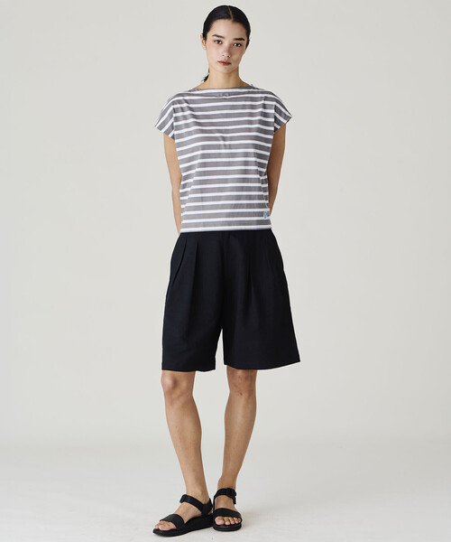ORCIVAL（オーシバル）の「ORCIVAL | コットンレジェ ボートネック フレンチスリーブプルオーバー WOMEN（Tシャツ/カットソー・レディース・ブルー系その他2/レッド系その他/グレー系その他2・1）」の15枚目の写真