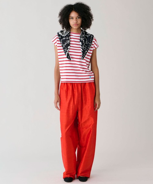 ORCIVAL（オーシバル）の「ORCIVAL | コットンレジェ ボートネック フレンチスリーブプルオーバー WOMEN（Tシャツ/カットソー・レディース・ブルー系その他2/レッド系その他/グレー系その他2・1）」の16枚目の写真