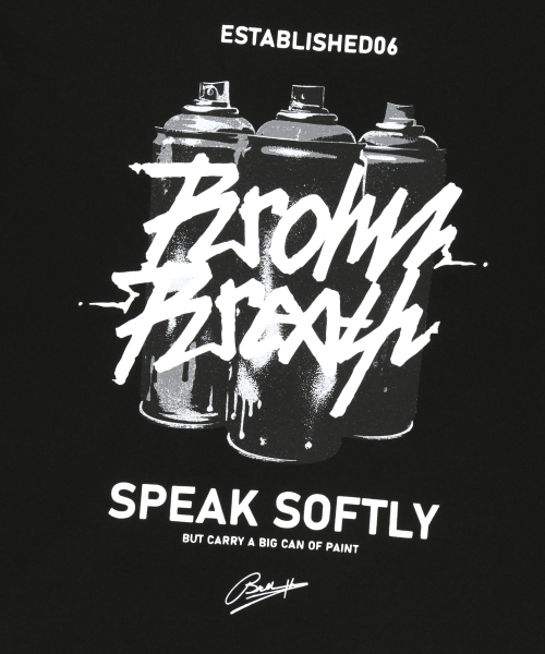 BROWNBREATH(ブラウンブレス)の「SPRAY CRUSH TAG TEE - BLACK(Tシャツ/カットソー・レディース・その他・SMALL/MEDIUM/LARGE/X-LARGE)」の6枚目の写真