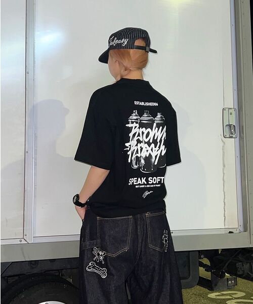 BROWNBREATH(ブラウンブレス)の「SPRAY CRUSH TAG TEE - BLACK(Tシャツ/カットソー・レディース・その他・SMALL/MEDIUM/LARGE/X-LARGE)」の11枚目の写真