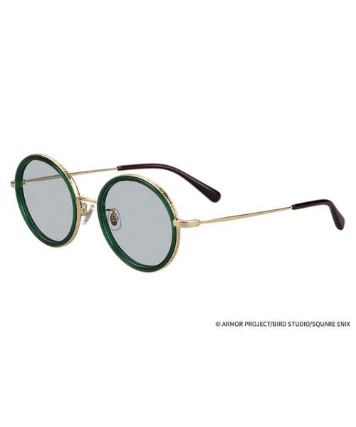 Zoff(ゾフ)の「【WEB限定】Zoff|DRAGON QUEST ドラゴンクエスト【ラーのかがみ モデル】ラウンド型 サングラス|SUNCUTGlasses/UV100%CUT 丸型 メタル カラーレンズ おしゃれ 紫外線対策 UVカット メンズ レディース(サングラス・レディース・グリーン・FREE)」の2枚目の写真