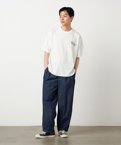 Purple&Yellow(パープルアンドイエロー)の「ライトオンスデニム ステッチパンツ(デニムパンツ・メンズ・ブラック/ワンウォッシュ・LARGE/MEDIUM/SMALL/X-SMALL)」の11枚目の写真
