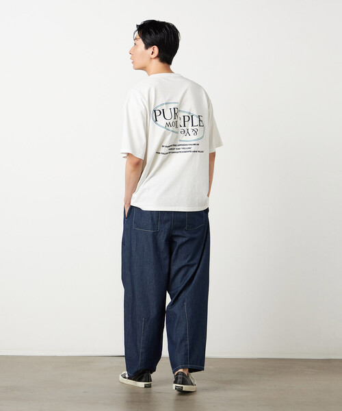 Purple&Yellow(パープルアンドイエロー)の「ライトオンスデニム ステッチパンツ(デニムパンツ・メンズ・ブラック/ワンウォッシュ・LARGE/MEDIUM/SMALL/X-SMALL)」の12枚目の写真