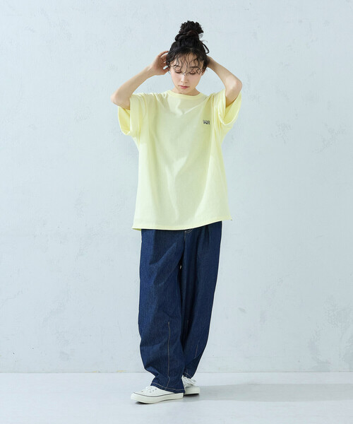 Purple&Yellow(パープルアンドイエロー)の「ライトオンスデニム ステッチパンツ(デニムパンツ・メンズ・ブラック/ワンウォッシュ・LARGE/MEDIUM/SMALL/X-SMALL)」の16枚目の写真