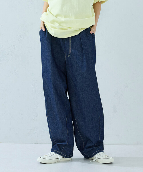 Purple&Yellow(パープルアンドイエロー)の「ライトオンスデニム ステッチパンツ(デニムパンツ・メンズ・ブラック/ワンウォッシュ・LARGE/MEDIUM/SMALL/X-SMALL)」の19枚目の写真