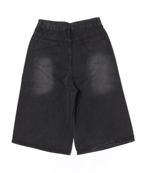LAMPOON(ランプーン)の「ブラックデニムハーフパンツ(デニムパンツ・レディース・ブラック・MEDIUM/LARGE/SMALL)」の7枚目の写真