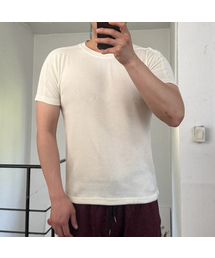 リブドマッスルフィットラウンド半袖Tシャツ_4カラー