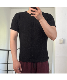 リブドマッスルフィットラウンド半袖Tシャツ_4カラー