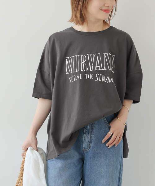 JOURNAL STANDARD relume(ジャーナルスタンダード レリューム)の「別注【GOOD ROCK SPEED】ROCKワイドTEE(Tシャツ/カットソー・レディース・ホワイト/ブラック・FREE)」の1枚目の写真