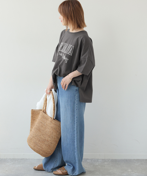 JOURNAL STANDARD relume(ジャーナルスタンダード レリューム)の「別注【GOOD ROCK SPEED】ROCKワイドTEE(Tシャツ/カットソー・レディース・ホワイト/ブラック・FREE)」の6枚目の写真