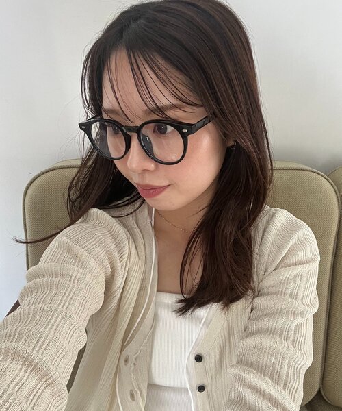CAPRICIEUX LE'MAGE(カプリシューレマージュ)の「ラウンドメガネ(サングラス・レディース・ブラック・FREE)」の3枚目の写真