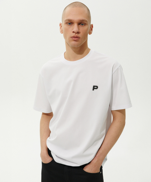 PLAC(プラック)の「ハーフトンロゴ半袖Tシャツ(Tシャツ/カットソー・メンズ・ホワイト・MEDIUM/LARGE/X-LARGE)」の1枚目の写真