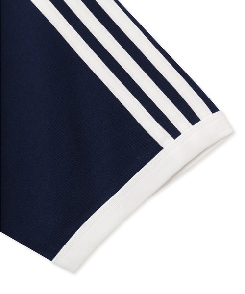adidas(アディダス)の「adidas 3-STRIPES TEE / アディダス 3ストライプス Tシャツ(Tシャツ/カットソー・メンズ・ネイビー・XL/L/S/M)」の9枚目の写真