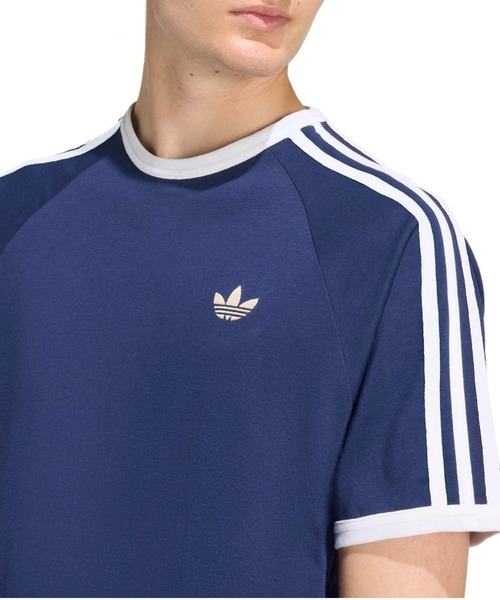 adidas(アディダス)の「adidas 3-STRIPES TEE / アディダス 3ストライプス Tシャツ(Tシャツ/カットソー・メンズ・ネイビー・XL/L/S/M)」の6枚目の写真