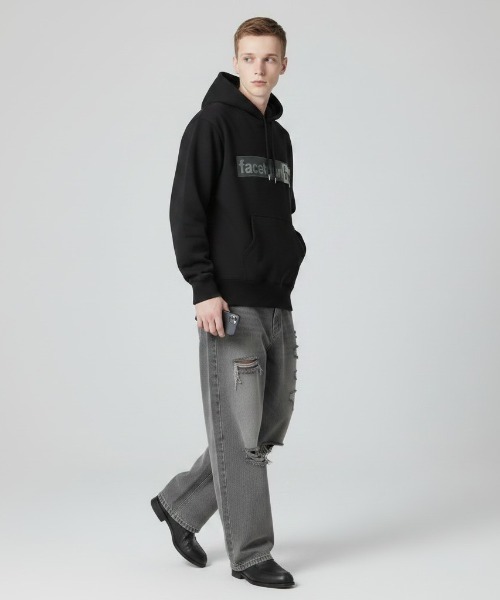 FACETASM（ファセッタズム）の「FACETASM×NEW ERA/ LOGO Hoodie / MYK-SW-05 秋服 冬服（パーカー・メンズ・ブラック・S/XL/L/M）」の12枚目の写真