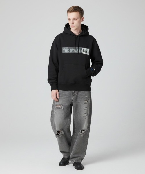 FACETASM（ファセッタズム）の「FACETASM×NEW ERA/ LOGO Hoodie / MYK-SW-05 秋服 冬服（パーカー・メンズ・ブラック・S/XL/L/M）」の13枚目の写真