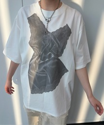 Ameri(�A����)��LACY SATIN PRINT TEE(T�V���c/�J�b�g�\�[)