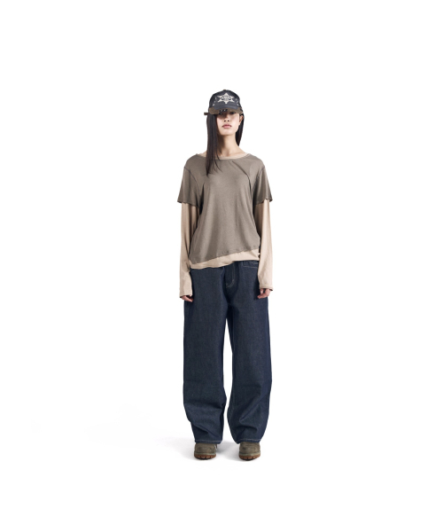 AAKAM（アーカム）の「CROS2 Patch Denim Pants (Blue)（デニムパンツ・レディース・その他・1/2）」の12枚目の写真