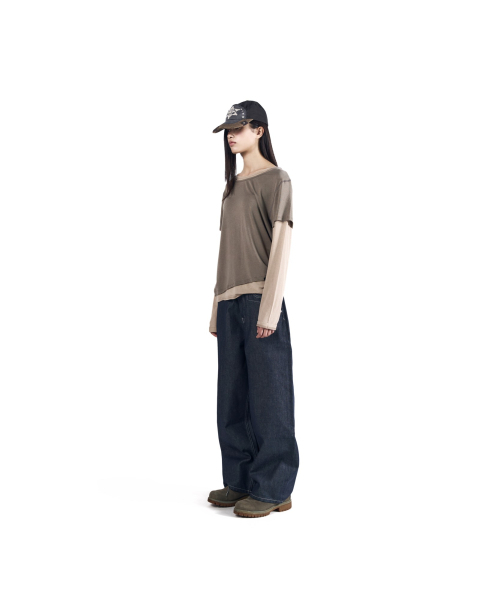AAKAM（アーカム）の「CROS2 Patch Denim Pants (Blue)（デニムパンツ・レディース・その他・1/2）」の13枚目の写真