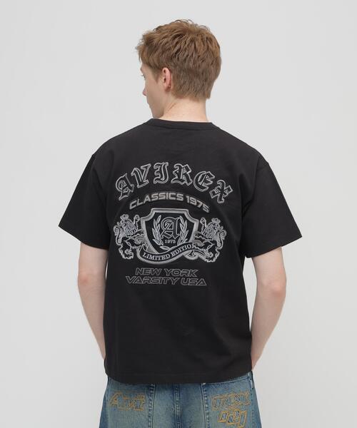 AVIREX(アヴィレックス)の「VARSITY T-SHIRT "SELECTED AUTHORITY" / バーシティ 半袖Tシャツ セレクテッド オーソリティ / AVIREX / アヴィレックス(Tシャツ/カットソー・メンズ・ホワイト/ブラック・MEDIUM/LARGE/X-LARGE/XX-LARGE)」の2枚目の写真