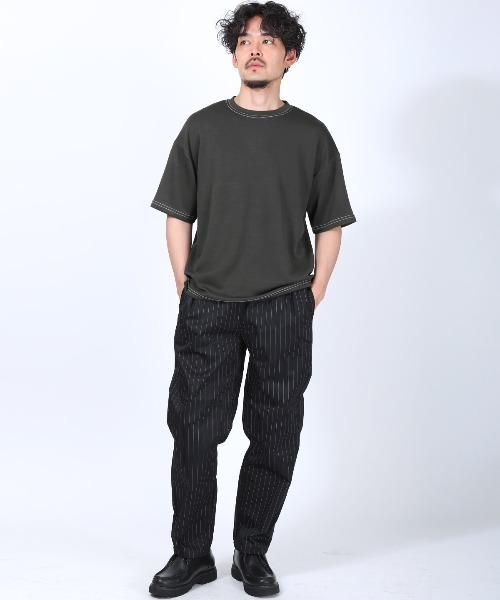 LUXSTYLE(ラグスタイル)の「接触冷感UVカットソフトダンボールビッグTシャツ(Tシャツ/カットソー・メンズ・ブラック・M/XL/L)」の11枚目の写真