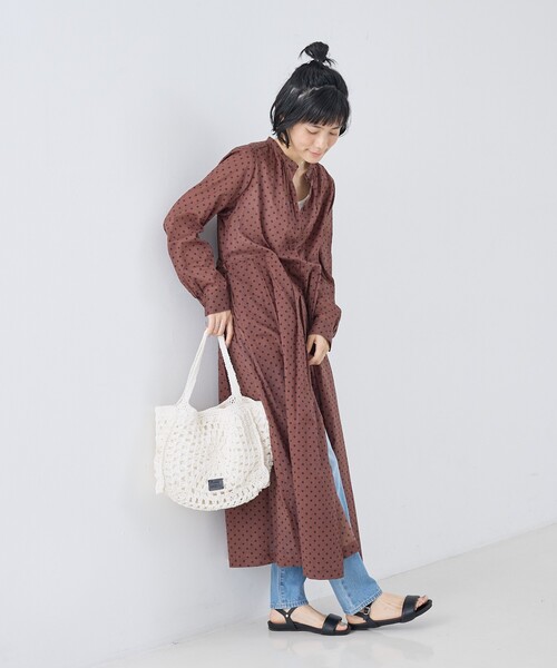 collex(コレックス)の「【Swaraj /スワラージ】手編みペーパーラフィアトートバッグ(かごバッグ・レディース・ベージュ/ホワイト・フリー)」の17枚目の写真