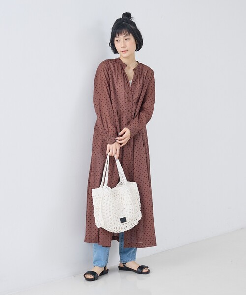 collex(コレックス)の「【Swaraj /スワラージ】手編みペーパーラフィアトートバッグ(かごバッグ・レディース・ベージュ/ホワイト・フリー)」の19枚目の写真