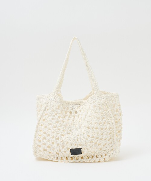 collex(コレックス)の「【Swaraj /スワラージ】手編みペーパーラフィアトートバッグ(かごバッグ・レディース・ベージュ/ホワイト・フリー)」の20枚目の写真