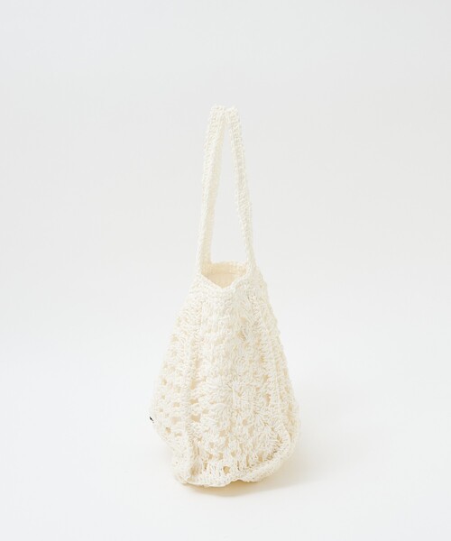 collex(コレックス)の「【Swaraj /スワラージ】手編みペーパーラフィアトートバッグ(かごバッグ・レディース・ベージュ/ホワイト・フリー)」の21枚目の写真