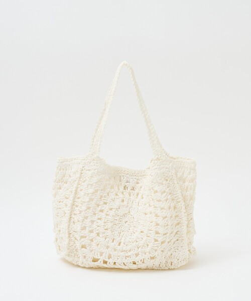 collex(コレックス)の「【Swaraj /スワラージ】手編みペーパーラフィアトートバッグ(かごバッグ・レディース・ベージュ/ホワイト・フリー)」の22枚目の写真
