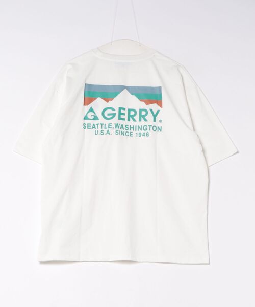 GERRY(ジェリー)の「GERRY バックロゴTシャツ(Tシャツ/カットソー・メンズ・グレイッシュベージュ/スミクロ/ホワイト・L/XL/M)」の12枚目の写真