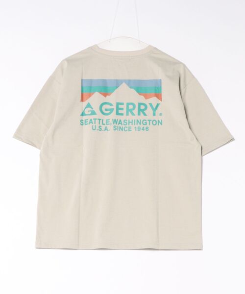 GERRY(ジェリー)の「GERRY バックロゴTシャツ(Tシャツ/カットソー・メンズ・グレイッシュベージュ/スミクロ/ホワイト・L/XL/M)」の13枚目の写真