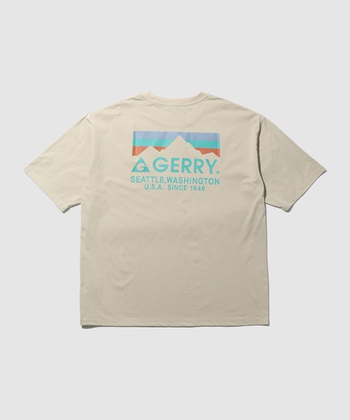 GERRY(ジェリー)の「GERRY バックロゴTシャツ(Tシャツ/カットソー・メンズ・グレイッシュベージュ/スミクロ/ホワイト・L/XL/M)」の3枚目の写真