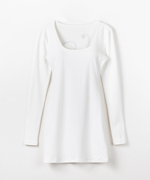 me+em select（ミームセレクト）の「【 ２color 】レタリングバックロゴスクエアタイトミニワンピース ／ lettering back logo square tight mini onepiece（ワンピース・レディース・ホワイト/ブラック・FREE）」の12枚目の写真