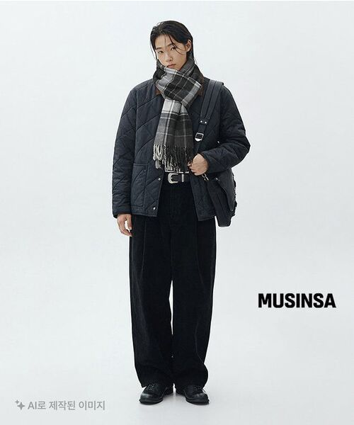 ALYSS（アリス）の「フォールドレイヤーセミワイドコーデュロイパンツ[ブラック]（その他パンツ・メンズ・その他・MEDIUM/LARGE/X-LARGE）」の6枚目の写真