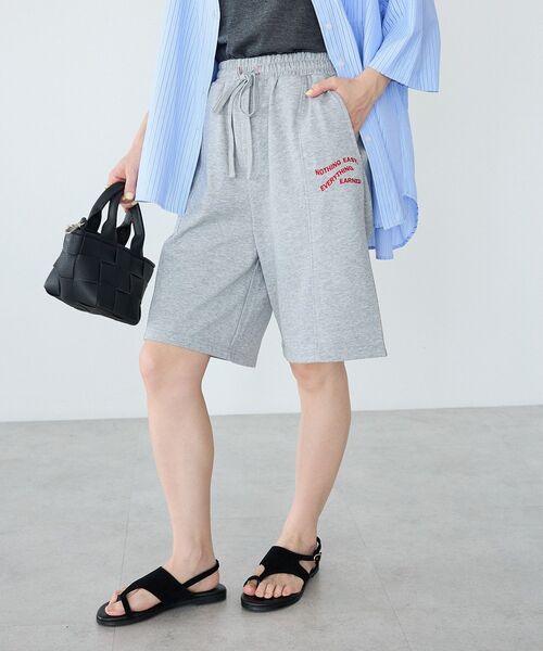 CRAFT STANDARD BOUTIQUE(クラフトスタンダードブティック)の「裏毛ハーフパンツ(その他パンツ・レディース・アイボリー/杢グレー・FREE)」の13枚目の写真